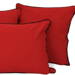 Best Linnea Housse de coussin 20x20 cm MONTSEGUR rouge Tomate