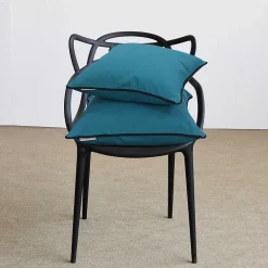 Sale Linnea Housse de coussin 40x40 cm MONTSEGUR bleu Prusse