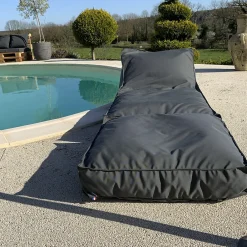 New Home Maison Housse de matelas bain de soleil (160x65 cm - Gris anthracite)