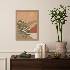 Online Dada Art Image encadrée paysage du désert l.30 x H.40 cm