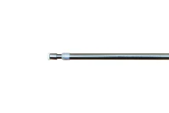 GoodHome Kit barre de rideau avec support 30/50 Konera Nickel* Barre De Rideau Pour Vitrage