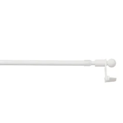GoodHome Kit barre de rideau avec support 70/100 Blanc mat Konera