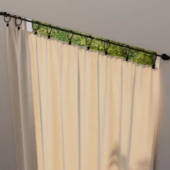 Best GoodHome Kit Barre de vitrage Dokos extensible ⌀7/9mm Long.70/100cm noir