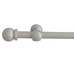 Discount GoodHome Kit de tringle à rideau 214cm, ⌀28mm blanc
