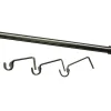 Best GoodHome Kit de tringle à rideau extensible embout bouchon Athens 120/210 cm, Ø19mm gris