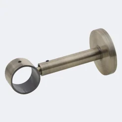 Boulet Kit de tringle à rideaux Bronze 250cm Diam.28mm Embout Capuchon - Fixation Mur -* Kit De Barre De Rideau