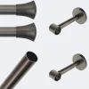 Boulet Kit de tringle à rideaux Carbone 150cm Diam.20mm Embout Pommeau - Fixation Mur -* Kit De Barre De Rideau