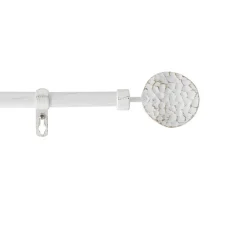 Douceur D'Intérieur Kit de tringle à rideaux extensible Disque Martelé* Barre À Rideau Extensible