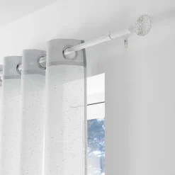 Douceur D'Intérieur Kit de tringle à rideaux extensible Disque Martelé* Barre À Rideau Extensible
