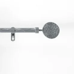 Clearance Douceur D'Intérieur Kit de tringle à rideaux extensible Disque Martelé