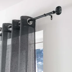 New Douceur D'Intérieur Kit de tringle à rideaux extensible Disque Martelé