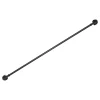 Online Atmosphera Kit tringle à rideaux extensible avec embout éventail en métal (120-210 cm - Noir)