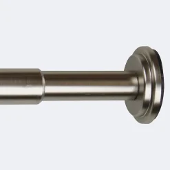 Discount Boulet Kit tringle à rideaux extensible 120-210cm Entre-Mur Nickel Mat -