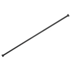 New Atmosphera Kit tringle à rideaux extensible avec embout disque en métal (120-210 cm - Noir)