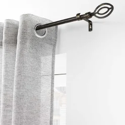Discount Douceur D'Intérieur Kit tringle extensible 120 à 210 cm patiné Alpha noir or