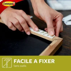 3M Command Languette adhésive accroche-tableaux grandes max 7kg - 12 paires* Fixation Décoration Murale