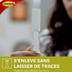 3M Command Languette adhésive accroche-tableaux grandes max 7kg - 12 paires* Fixation Décoration Murale