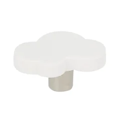 Chrisligne Lot 4 boutons de meuble enfant nuage blanc L.46 x l. 30 mm* Bouton De Meuble