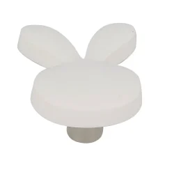 Outlet Chrisligne Lot 4 boutons de meuble pin blanc L.50 x l.38 mm