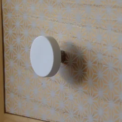 Chrisligne Lot 4 boutons de meuble rond blanc Ø40 mm* Bouton De Meuble