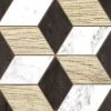 Best Dada Art Lot 8 carreaux adhésifs décoratifs Vinyl Way Napoli effet bois noir & bois L.20 x L.20 cm x ep.1,3 mm