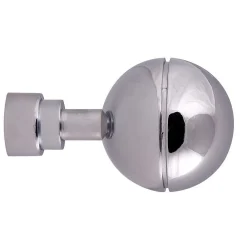 Online Riel Chyc Lot 2 embouts de tringle "sphère unie" (Diam. 20 mm - Argent)