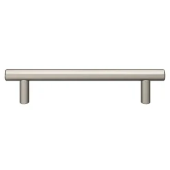 Best GoodHome Lot 6 poignées de meuble en T Dizel acier effet nickel satin gris l.168mm x l.12mm x H. 35mm entraxe 128mm