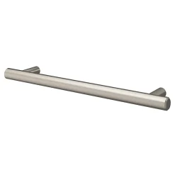 GoodHome Lot 6 poignées de meuble en T Dizel acier effet nickel satin gris l.200mm x l.12mm x H. 35mm entraxe 160mm* Poignée De Meuble