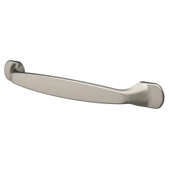 GoodHome Lot 6 poignées de meuble nœud Govlin aluminium effet nickel satin gris l.164mm x l.20mm x H. 24mm entraxe 128mm* Poignée De Meuble