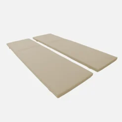 Sweeek Lot de 2 coussins pour bain de soleil beige - Relaxa* Housse De Coussin|Housse De Coussin