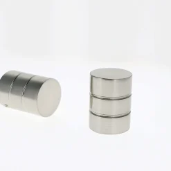 Best Boulet Lot de 2 Embouts Cylindre pour tringles à rideaux de Diam. 28mm en Nickel Mat -