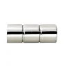 New Riel Chyc Lot de 2 embouts de tringle (Diam. 20 mm - Argent)