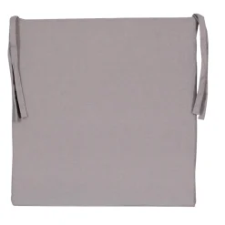 Discount Dylrev Lot de 2 galettes de chaise carrées 40x40cm en gris