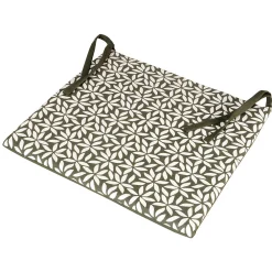 Best Dylrev Lot de 2 galettes de chaise carrées 40x40cm en Kaki pour un Confort Élégant