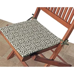 Best Dylrev Lot de 2 galettes de chaise carrées 40x40cm en Kaki pour un Confort Élégant