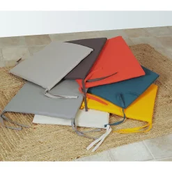 Best Dylrev Lot de 2 galettes de chaise carrées 40x40cm en Kaki pour un Confort Élégant
