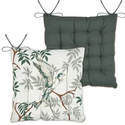 Outlet STOF Lot de 4 galettes de chaise à nouettes BOTANYS