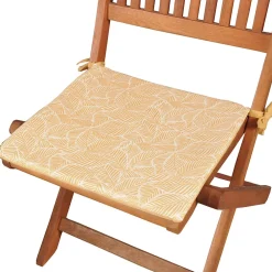 Discount Dylrev Lot de 6 galettes de chaise carrées 40x40cm en jaune - Confort et Élégance