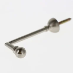Hot Boulet Lot de 2 Gonds Boule de 80mm en Nickel Mat pour tringles à rideaux -