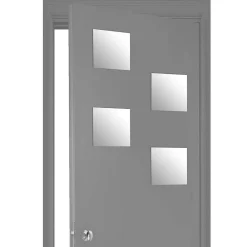 5Five Lot de 4 Miroirs Carrés adhésifs 20x20cm -* Miroir|Miroir