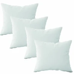 Vivezen Lot de 4 oreillers, coussins de garnissage - 60 x 60 cm - Blanc -* Coussin