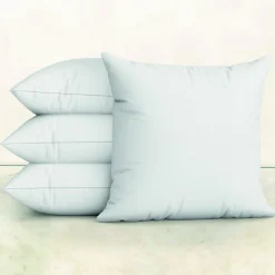 Vivezen Lot de 4 oreillers, coussins de garnissage - 60 x 60 cm - Blanc -* Coussin