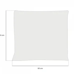 Vivezen Lot de 4 oreillers, coussins de garnissage - 60 x 60 cm - Blanc -* Coussin