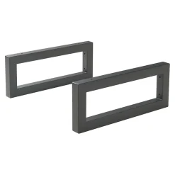 [En.Casa] Lot de 2 équerres d'étagère Hawangen acier 45 x 20 cm noir en.casa* Etagère Murale