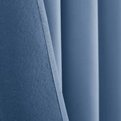 Univers Décor Lot de 2 rideaux occultant phonique et thermique doublé polaire "Arctique" Bleuet* Rideau|Rideau Thermique