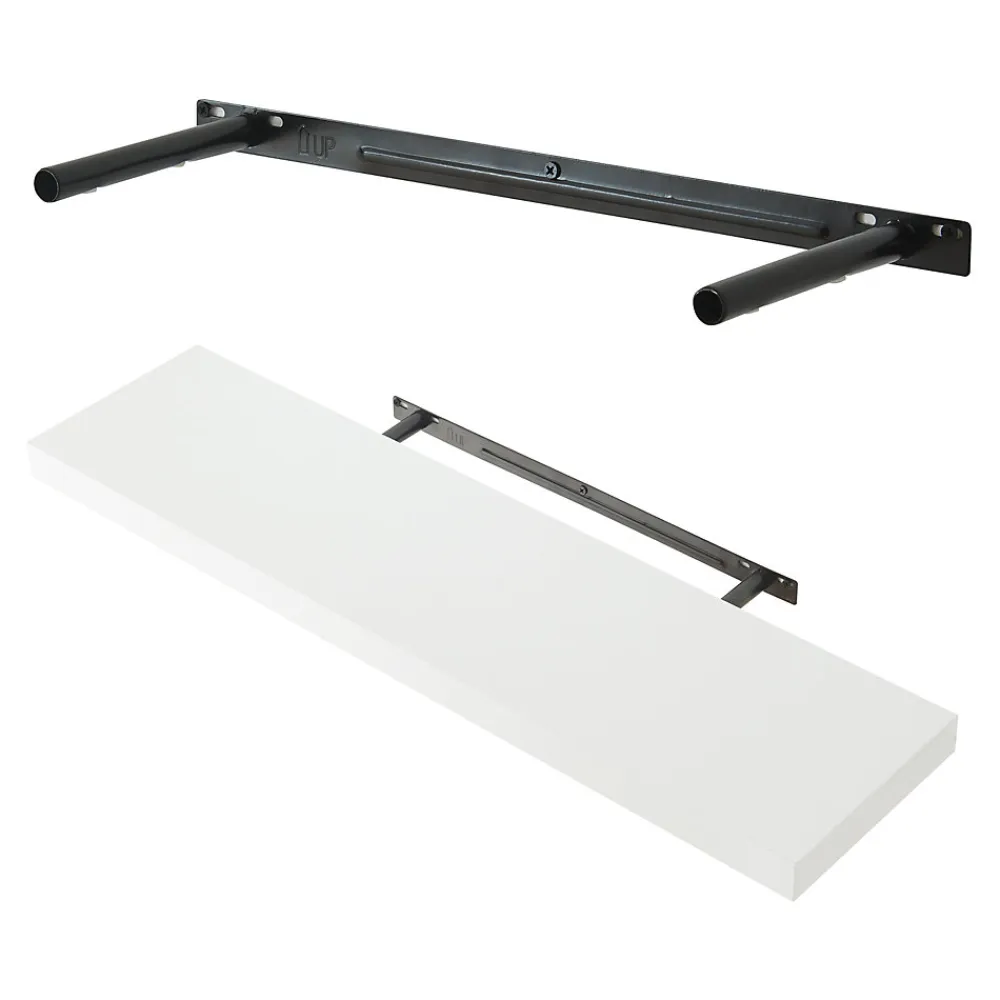 [En.Casa] Lot de 2 étagères murales Stranda 80 x 20 x 4 cm blanc en.casa* Etagère Murale