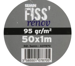 Clearance Semin Lot de 5 tissus de rénovation - Fiss Renov - Résiste contre les fissurations - Rouleau de 50 x 1 m