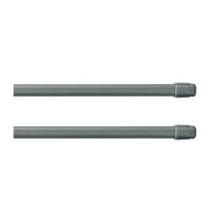 Paris Prix Lot de 2 Tringles Extensibles "Lio" 80-110cm Gris* Tringle À Rideau À Composer