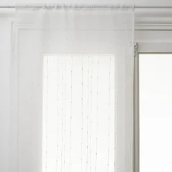 Atmosphera Créateur D'Intérieur Lot de 2 voilages Anissa - blanc 60x120 cm - Atmosphera