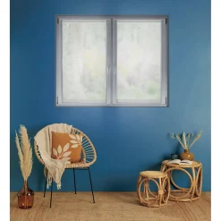 Atmosphera Lot de 2 voilages blanc en polyester Moly* Voilage